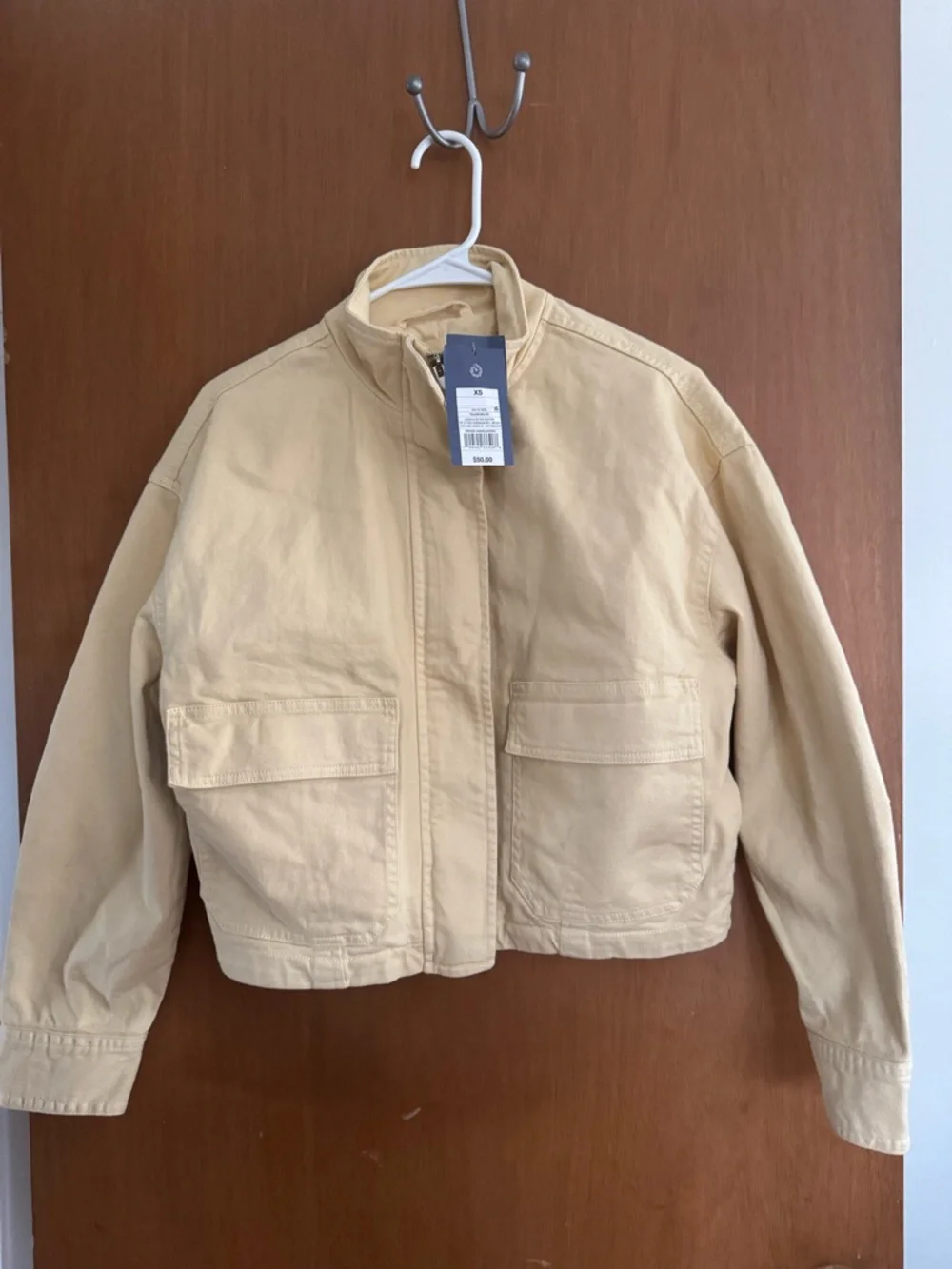 Women's Utility Fashion Jacket - Universal Thread™ Yellow XS. NWT - Picture 2 of 4